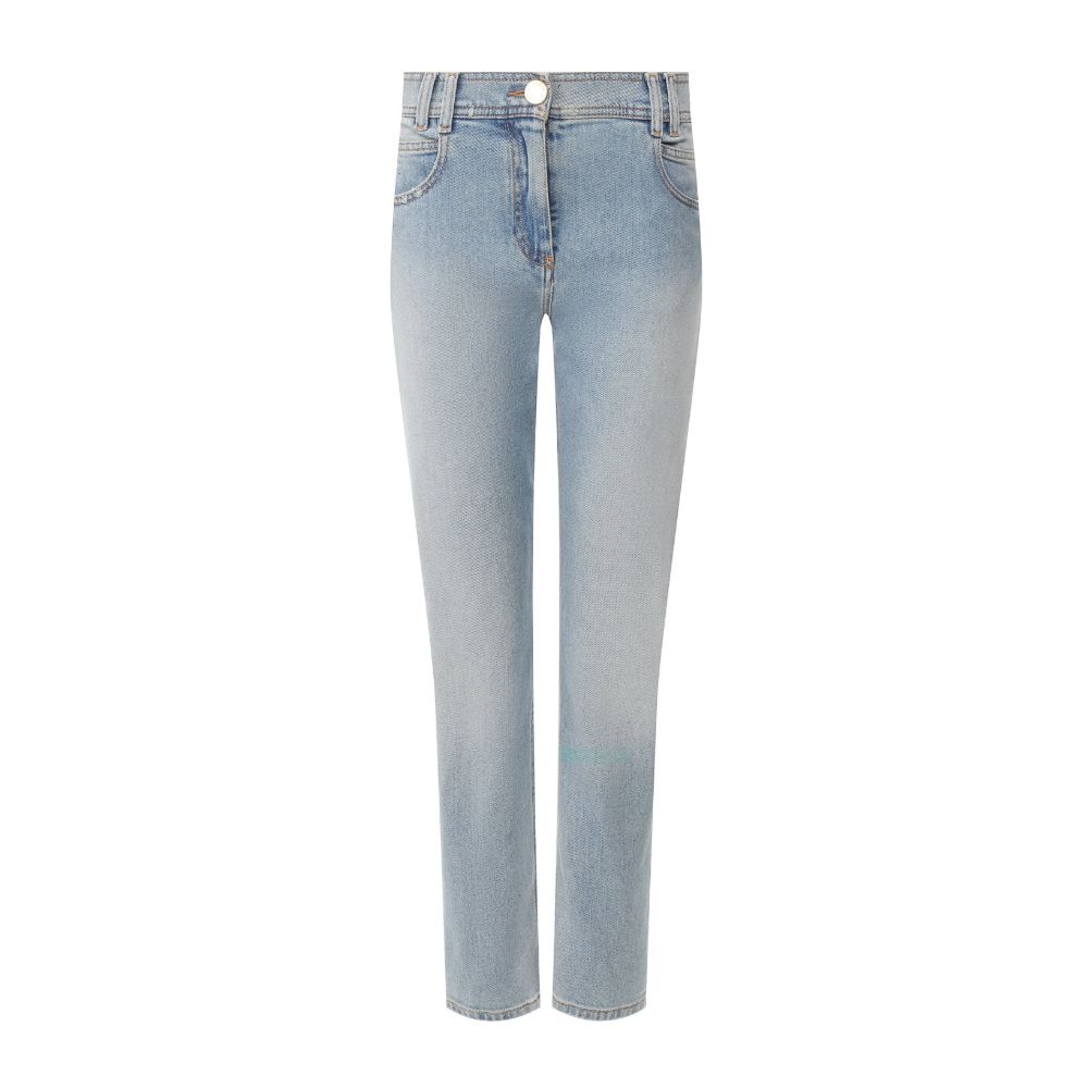 Balmain Blue Cotton Jeans & Pant Glam Steals