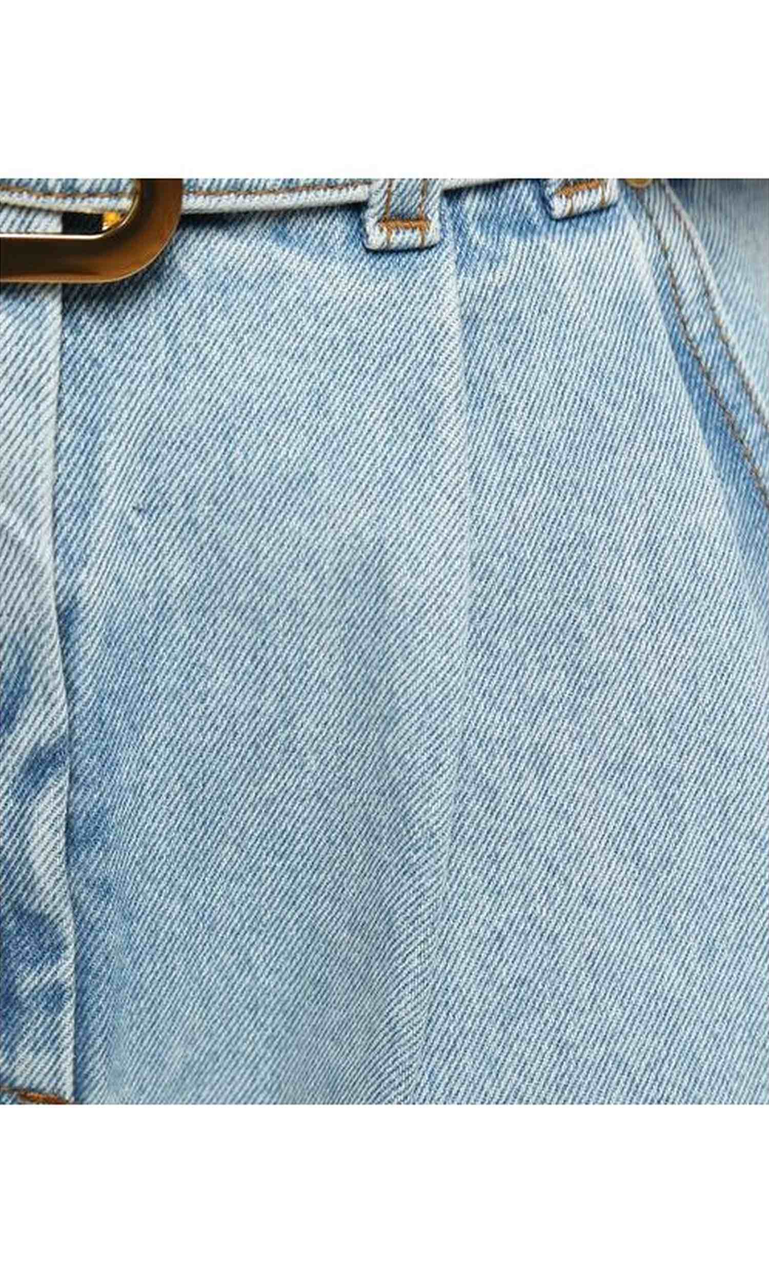 Balmain Blue Cotton Short Glam Steals