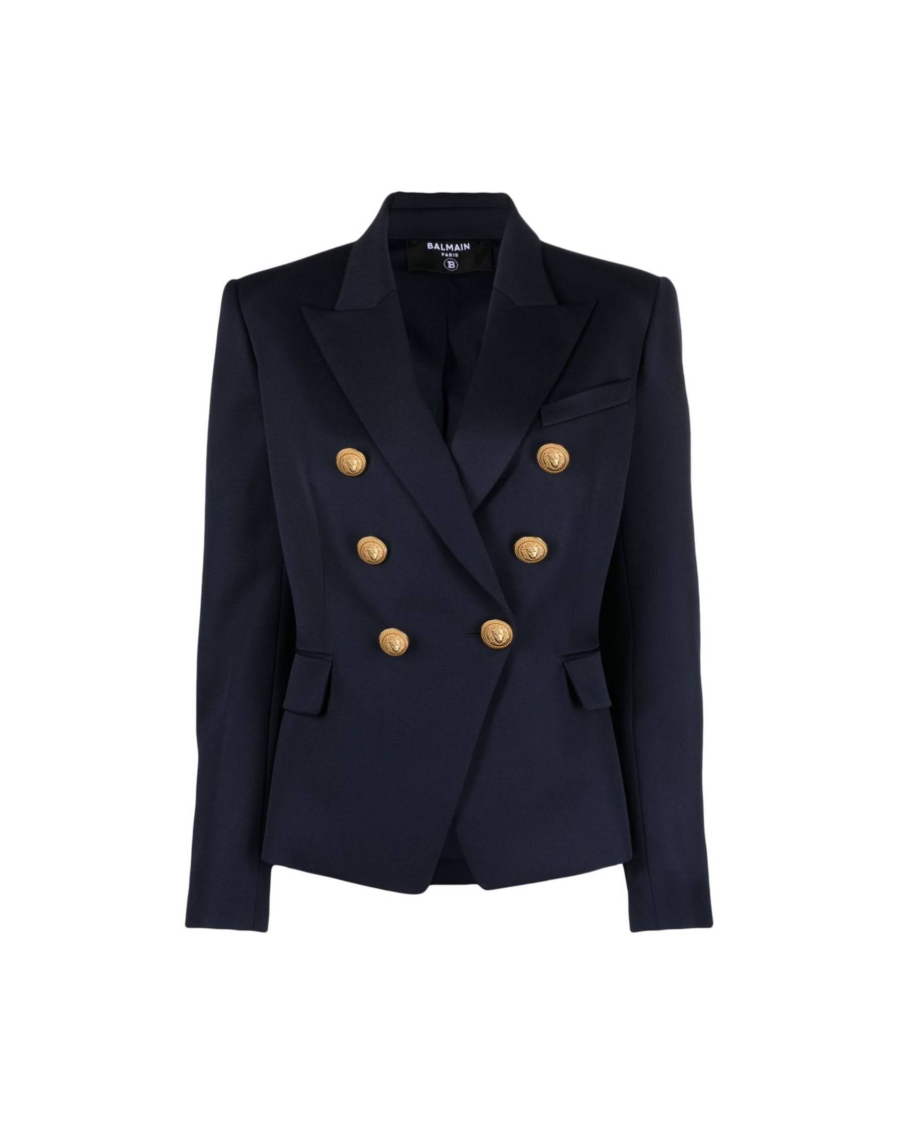 Balmain Blue Jacket Glam Steals