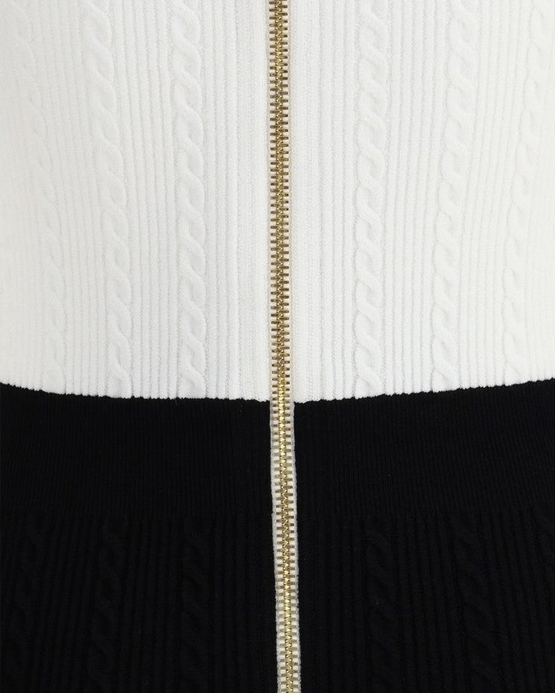 Balmain Braided Pattern Midi Dress Glam Steals