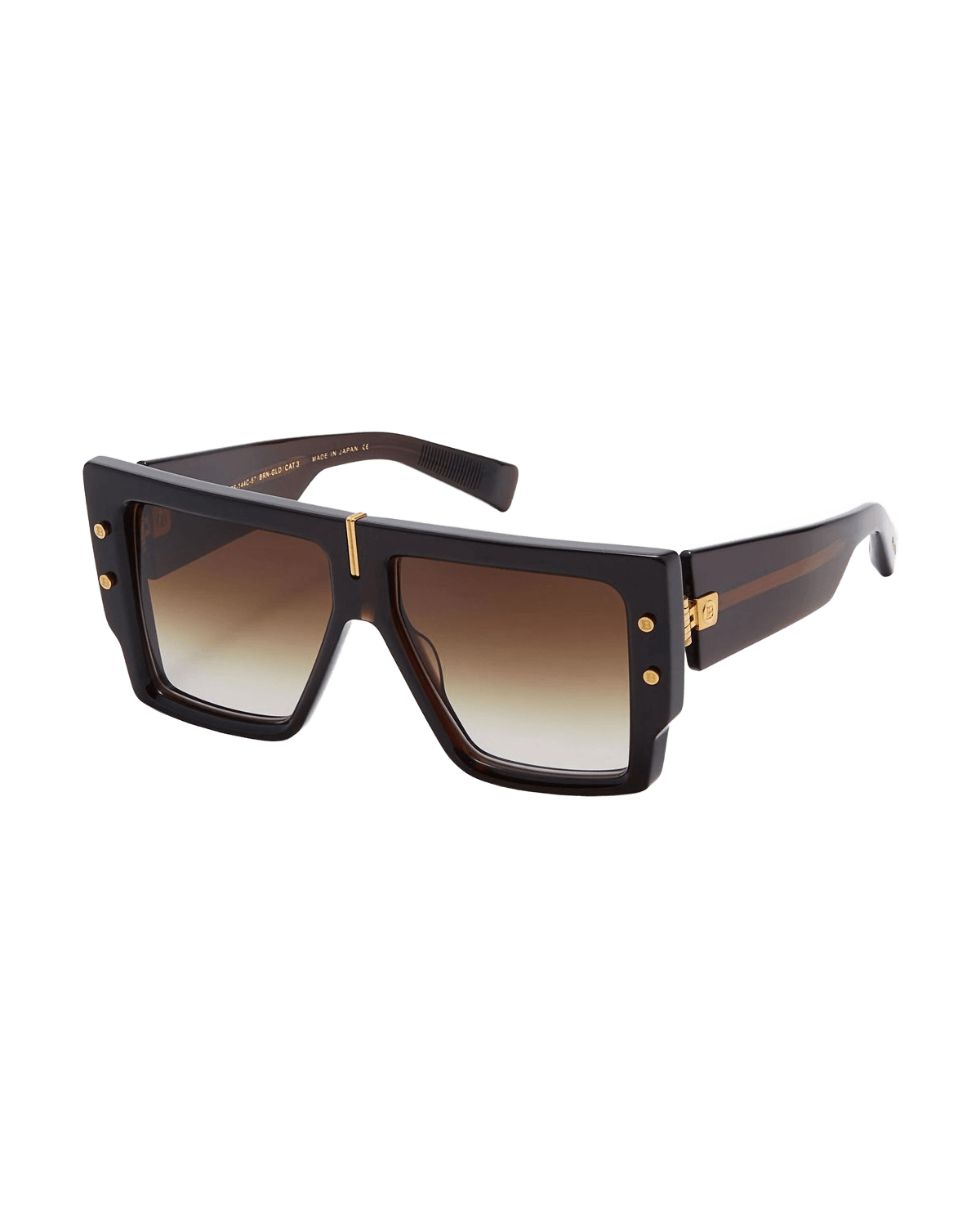 Balmain Brown Acetate Sunglasses Glam Steals