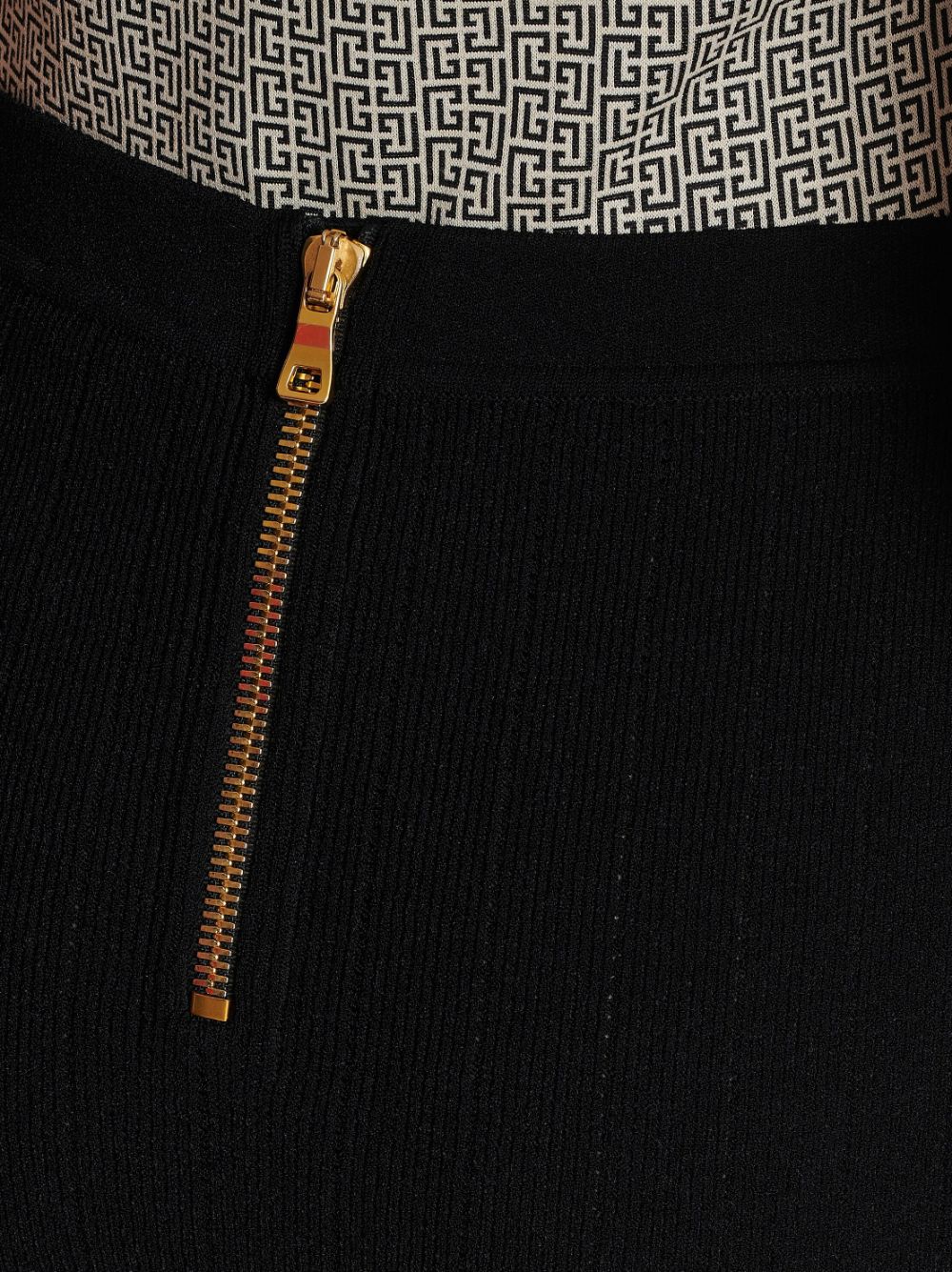 Balmain Button Detail Knitted Miniskirt Glam Steals