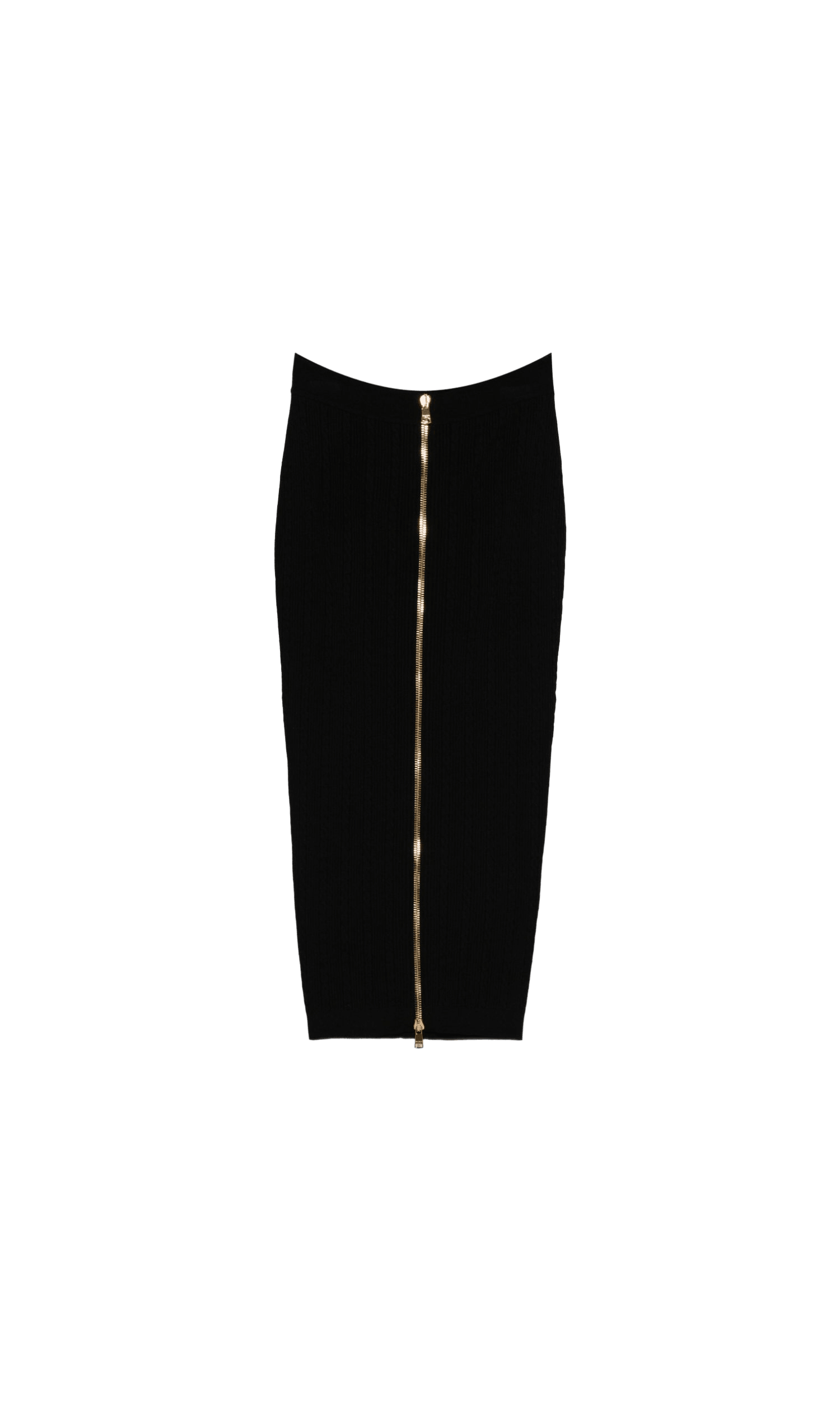 Balmain Cable Knit Button Front Midi Fitted Skirt Glam Steals