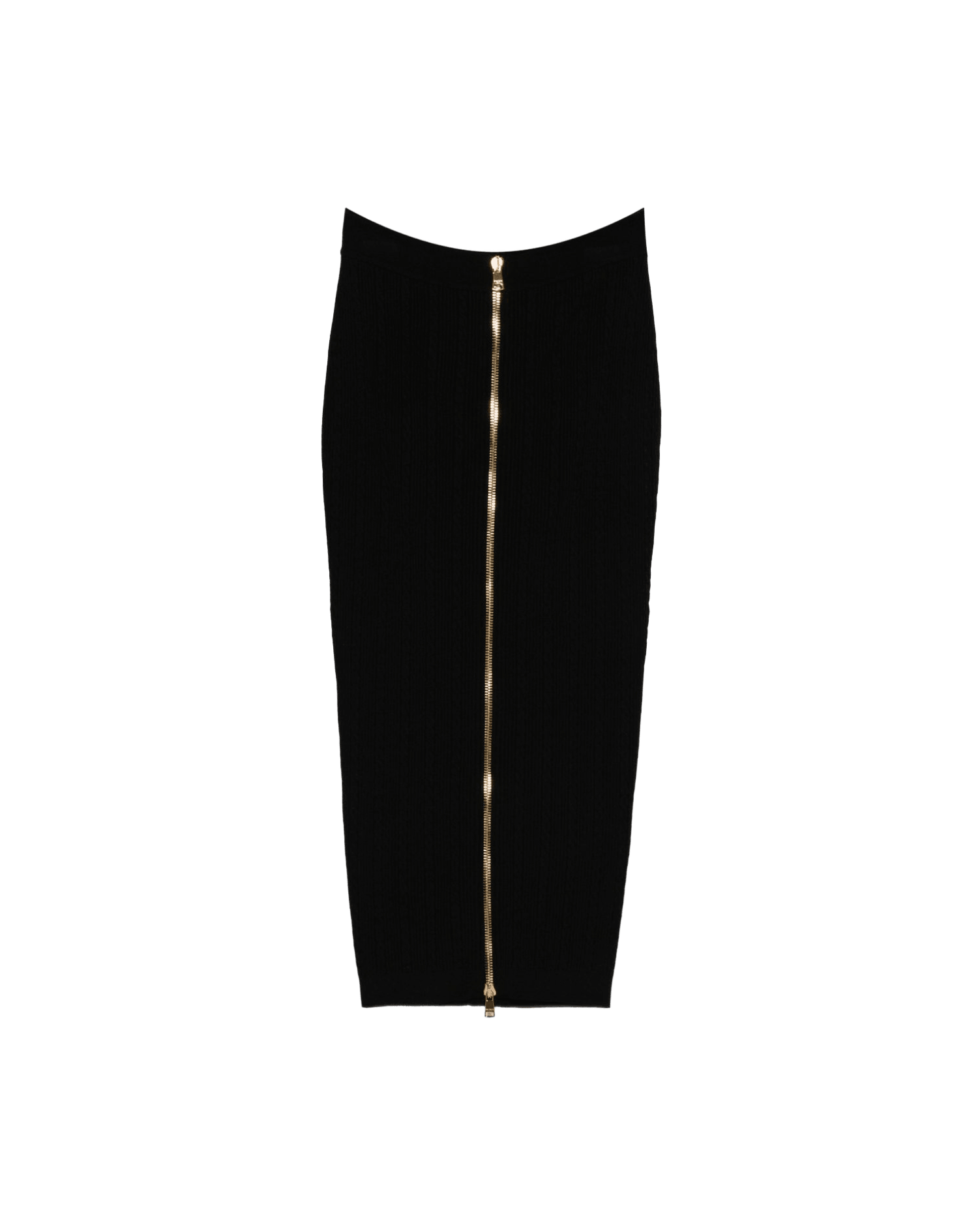 Balmain Cable Knit Button Front Midi Fitted Skirt Glam Steals