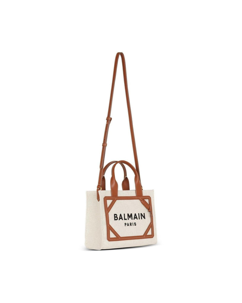 Balmain Canvas B Army Small Tote Glam Steals