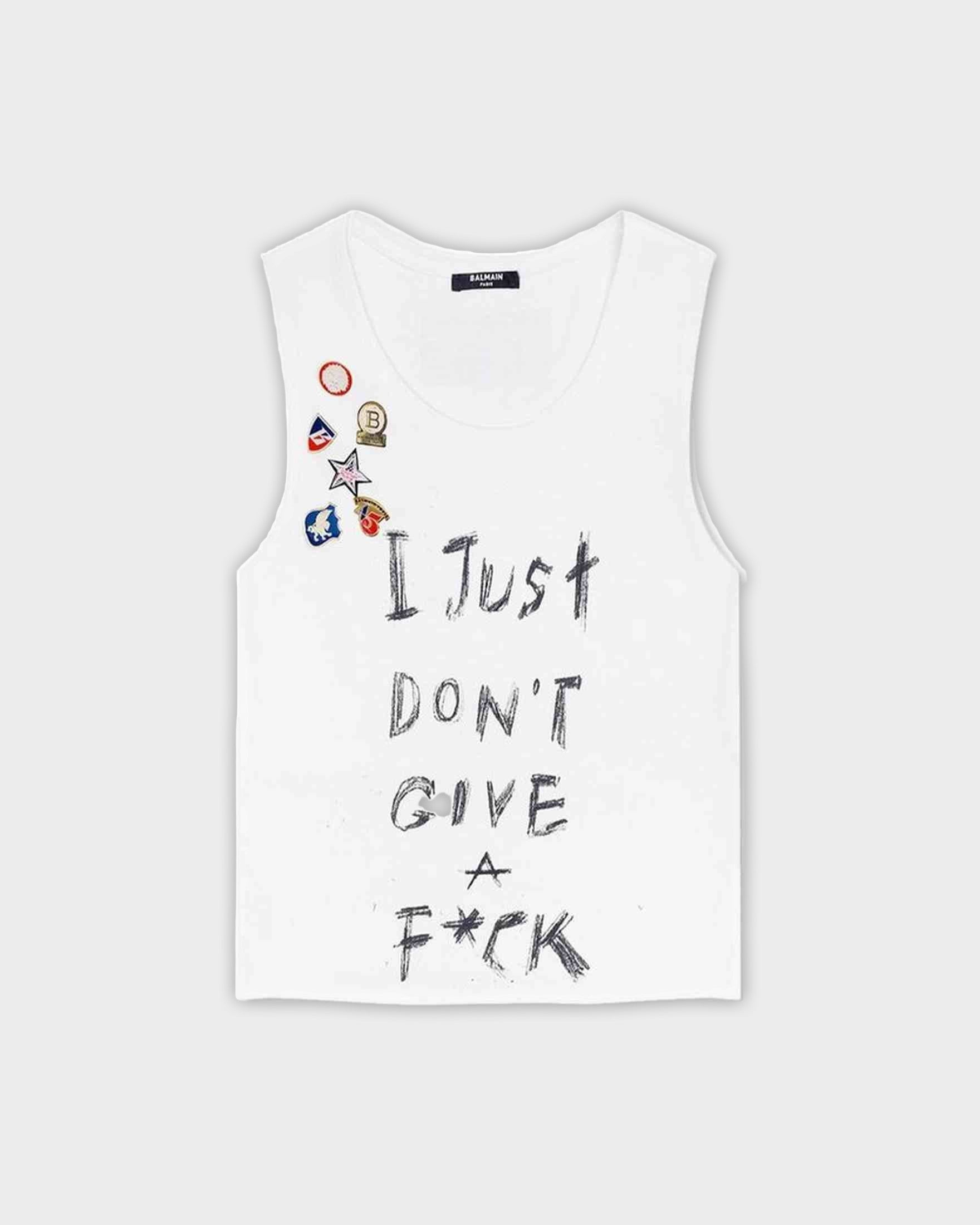 Balmain Cotton Printed Cropped T-Shirt Glam Steals