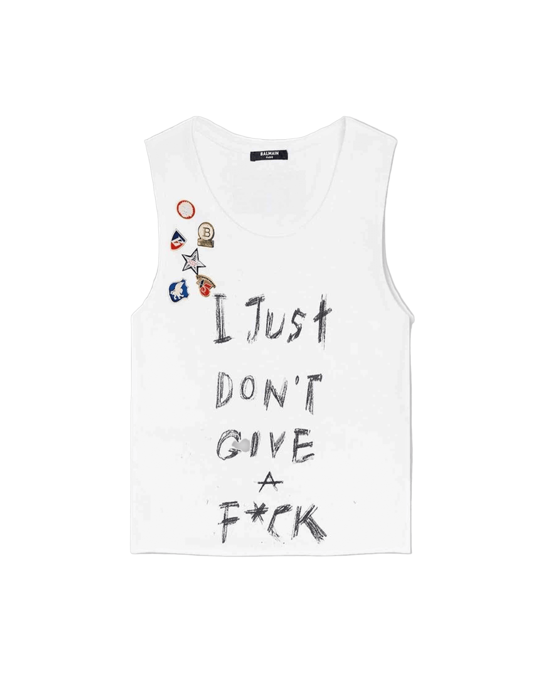 Balmain Cotton Printed Cropped T-Shirt Glam Steals