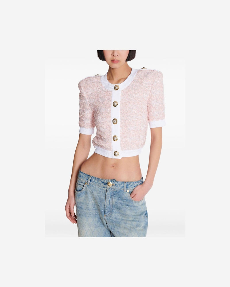 Balmain Cropped Cardigan Glam Steals
