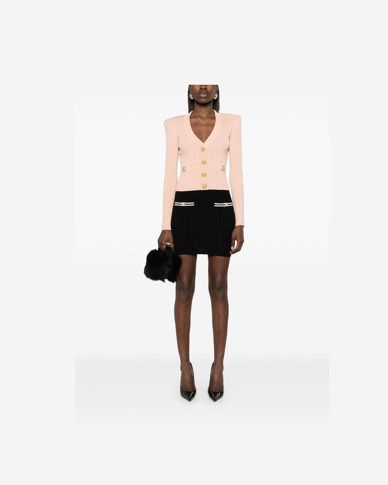 Balmain Cropped Knit Cardigan Glam Steals