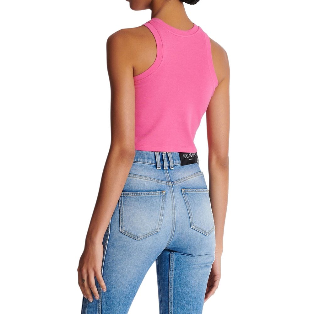 Balmain Cropped Tank Top Glam Steals