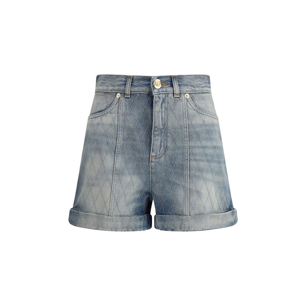 Balmain Denim Shorts Glam Steals
