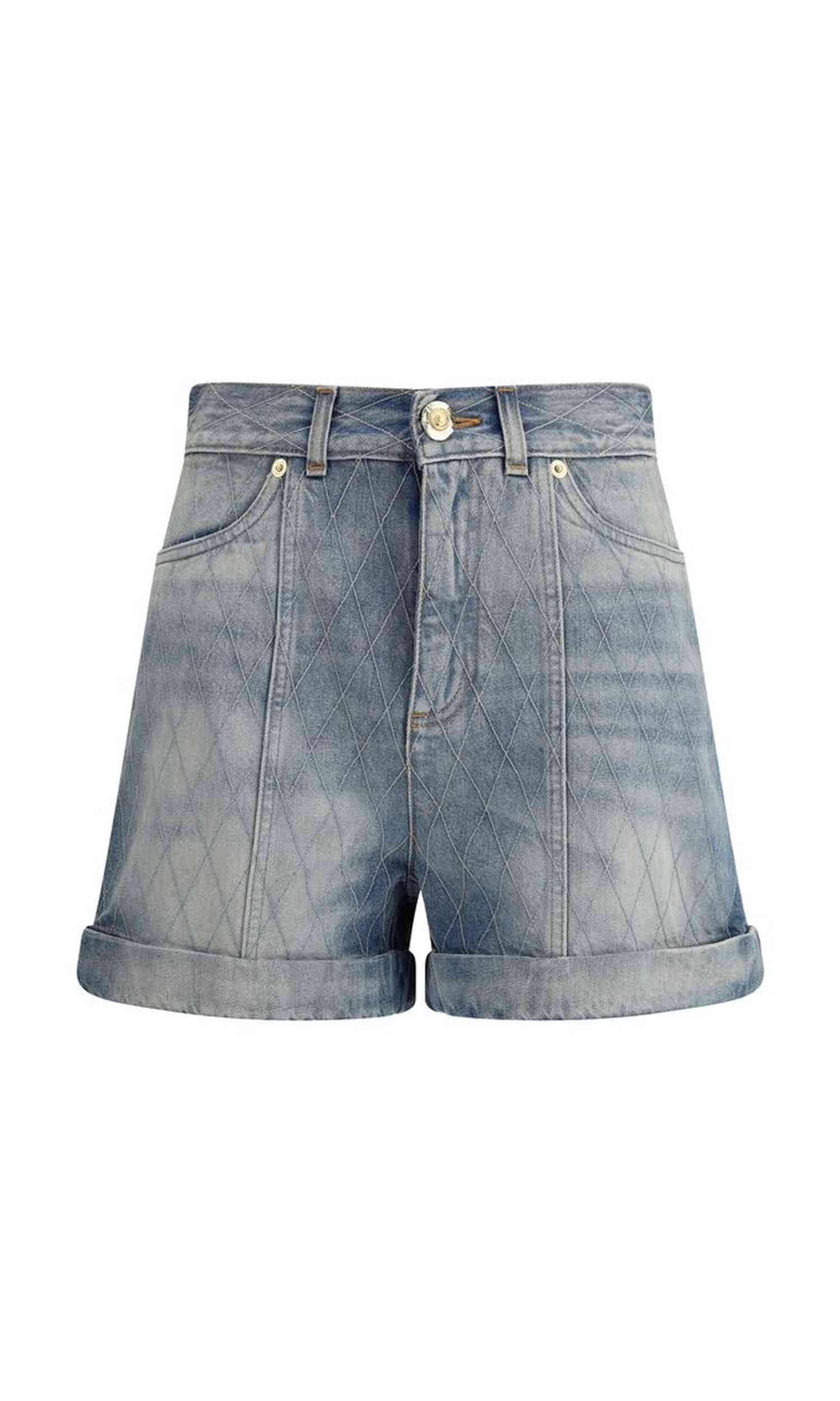 Balmain Denim Shorts Glam Steals