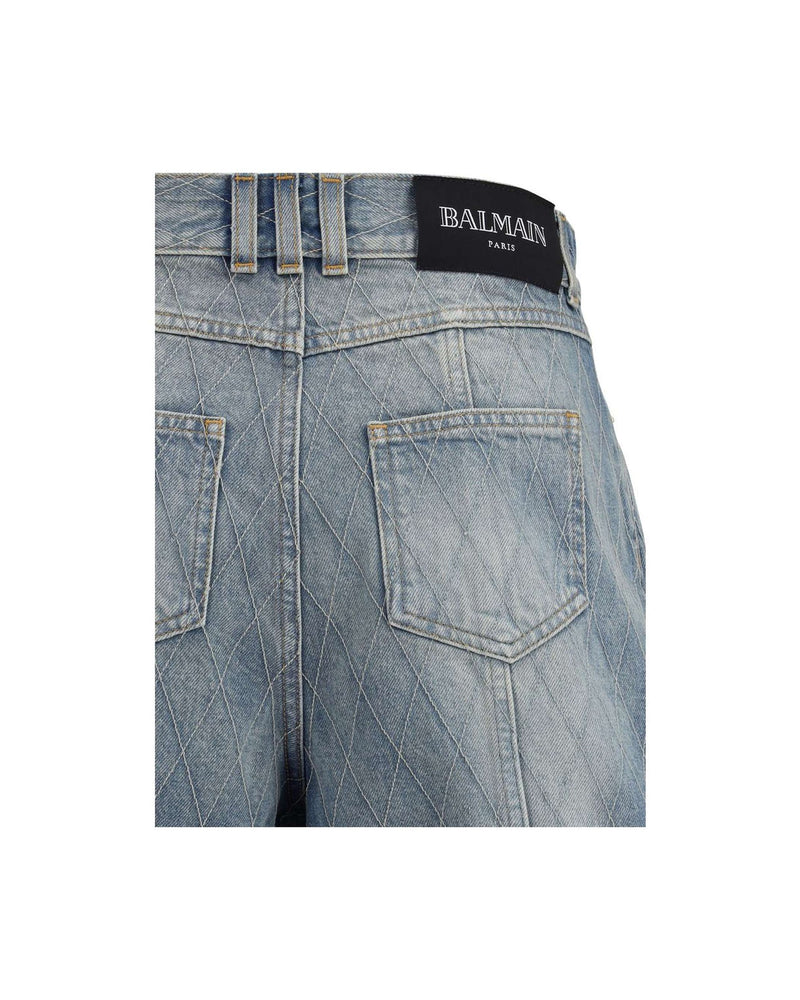 Balmain Denim Shorts Glam Steals