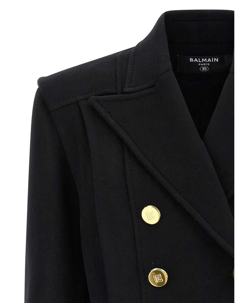 Balmain Double Breasted Coat Glam Steals