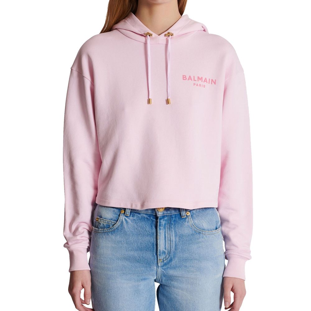 Balmain Flocked Paris Sweat-Shirt Glam Steals