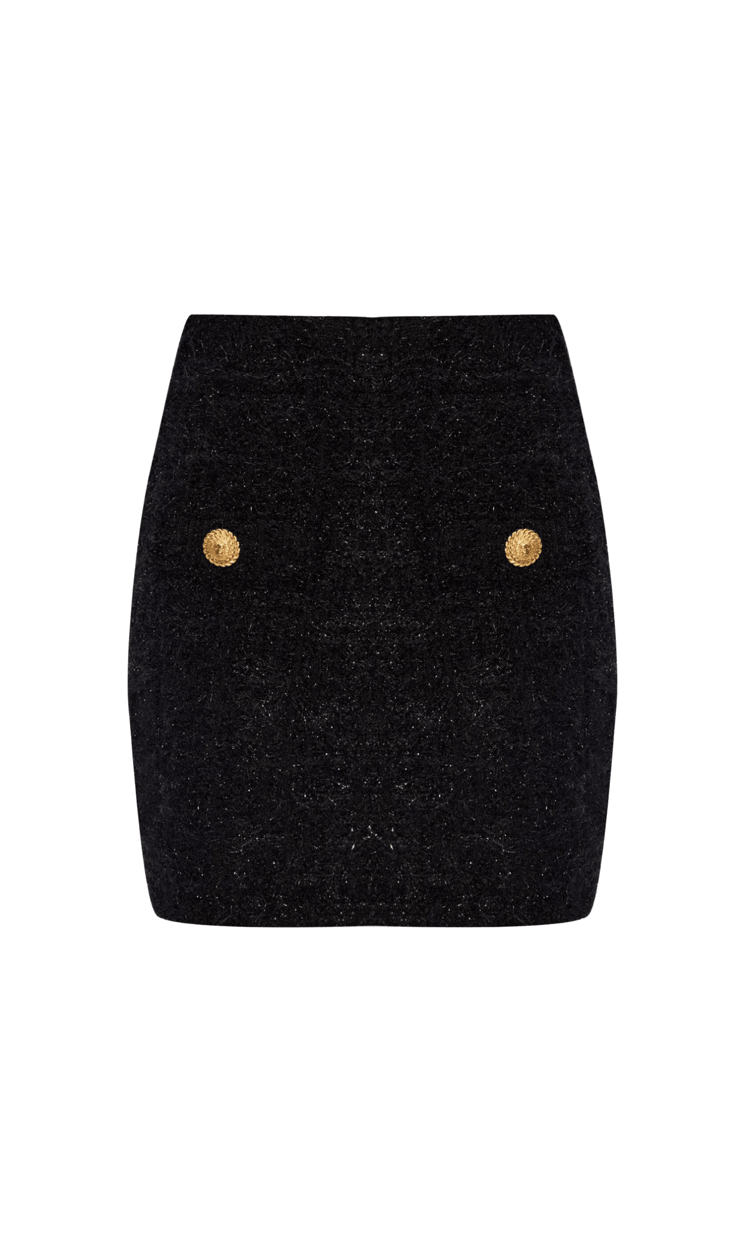Balmain High Waisted Bouclé Miniskirt Glam Steals
