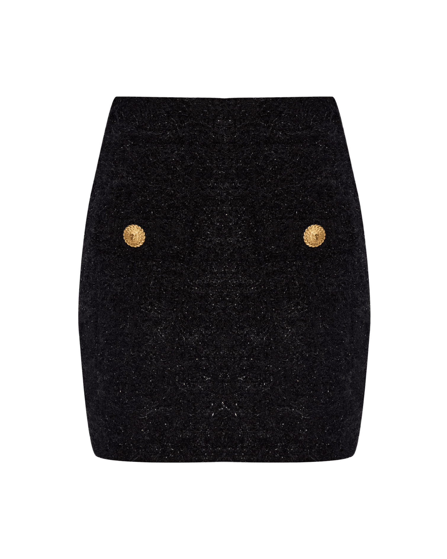 Balmain High Waisted Bouclé Miniskirt Glam Steals