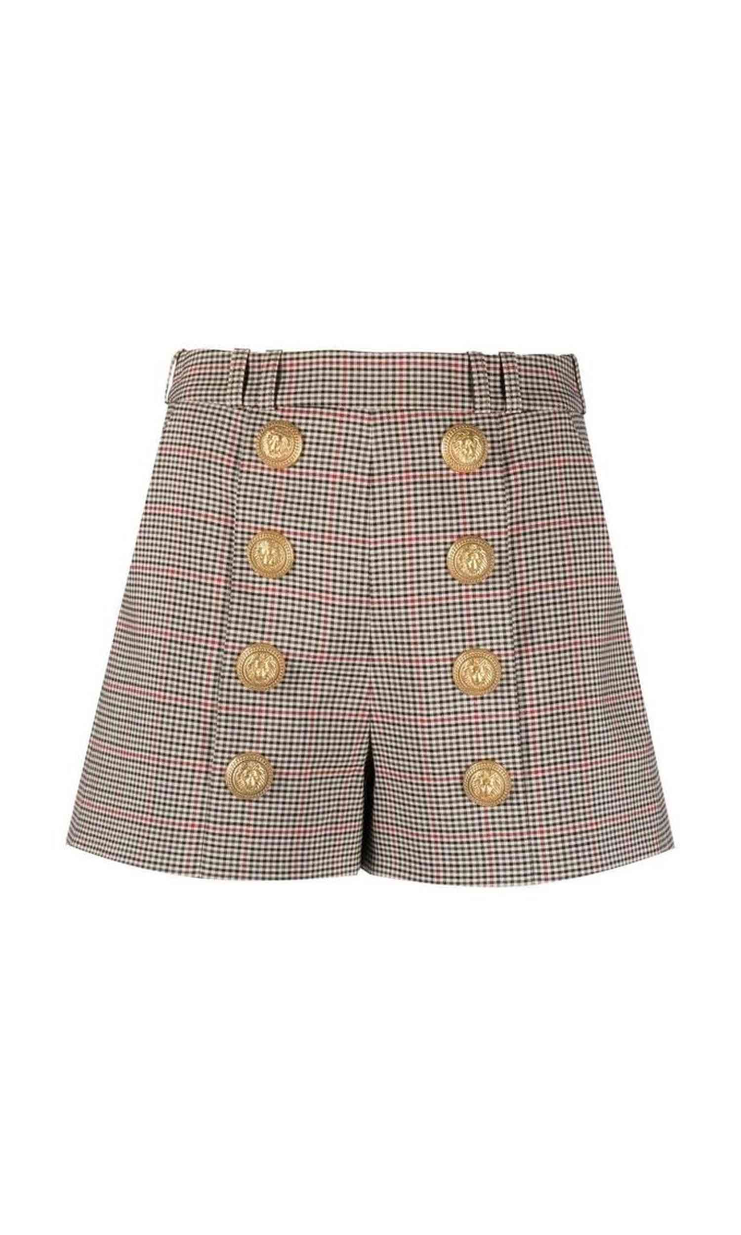 Balmain Houndstooth Shorts Glam Steals