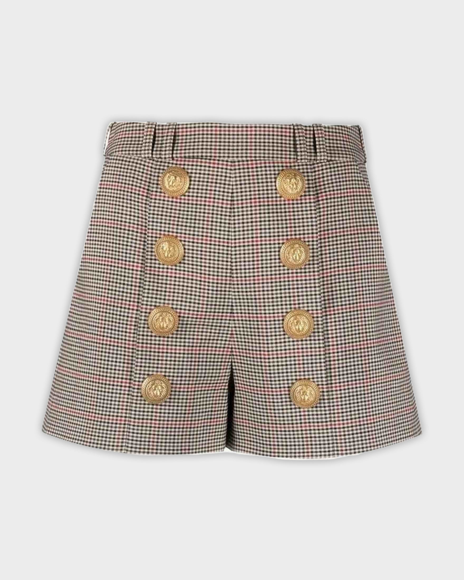 Balmain Houndstooth Shorts Glam Steals