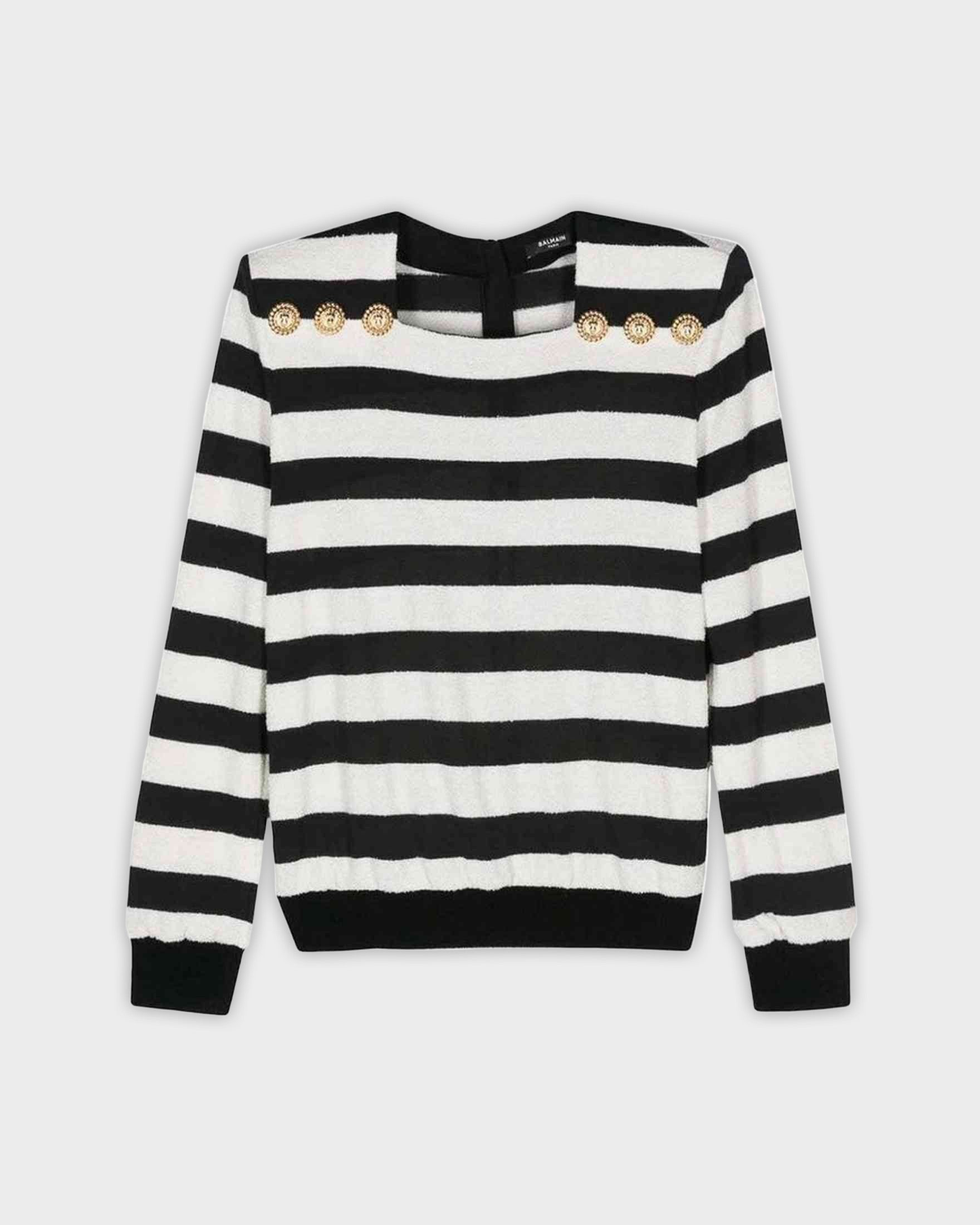 Balmain Jersey Striped Top Glam Steals