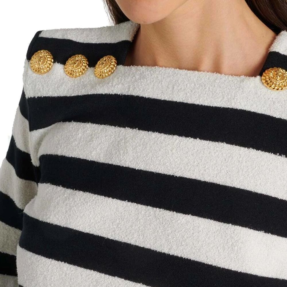 Balmain Jersey Striped Top Glam Steals