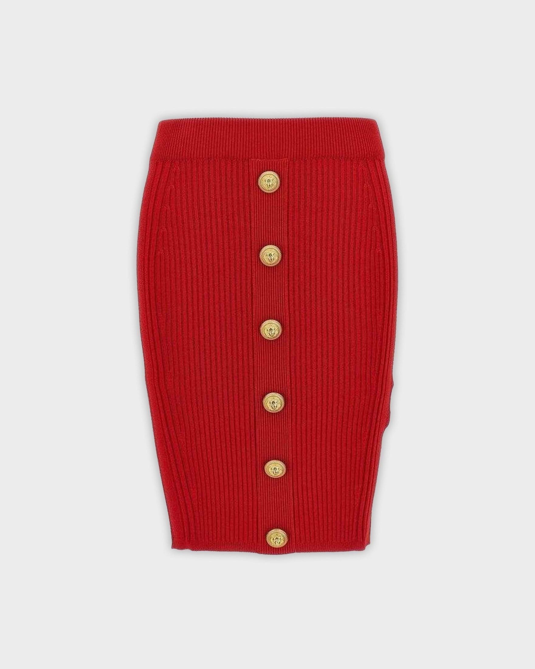 Balmain Knee Length Mini Skirt Glam Steals