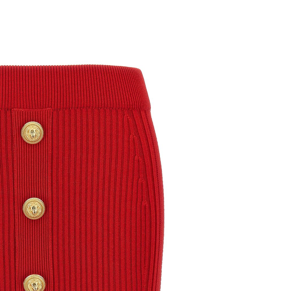 Balmain Knee Length Mini Skirt Glam Steals