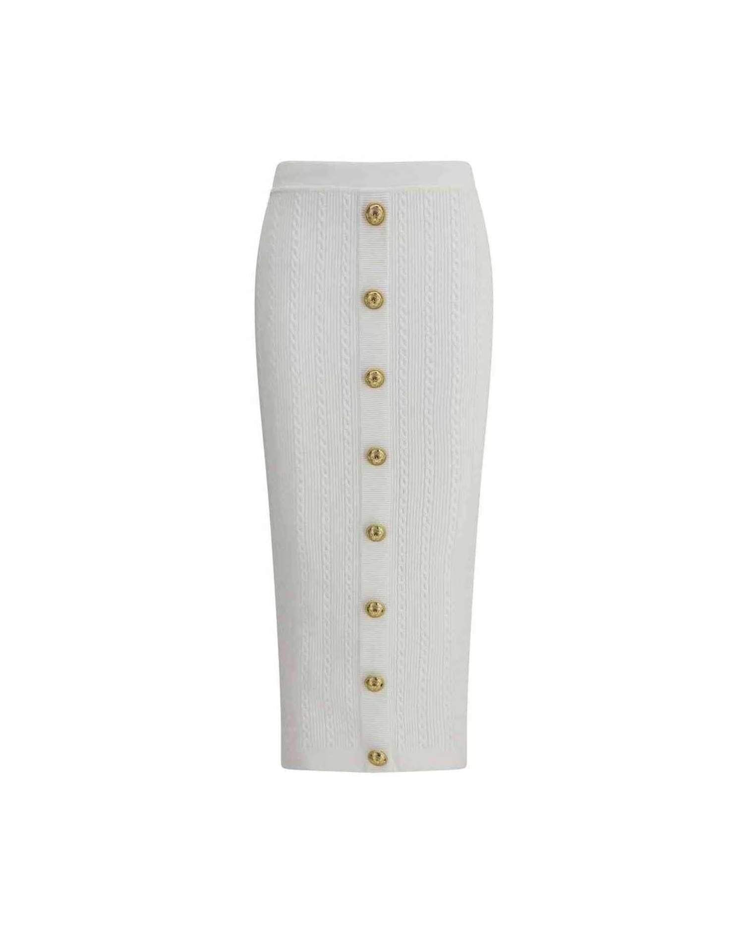 Balmain Knit Midi Skirt Glam Steals