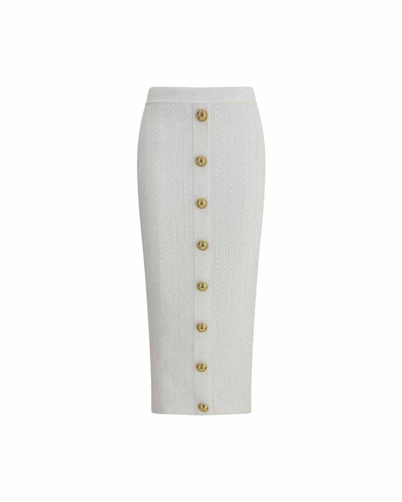 Balmain Knit Midi Skirt Glam Steals