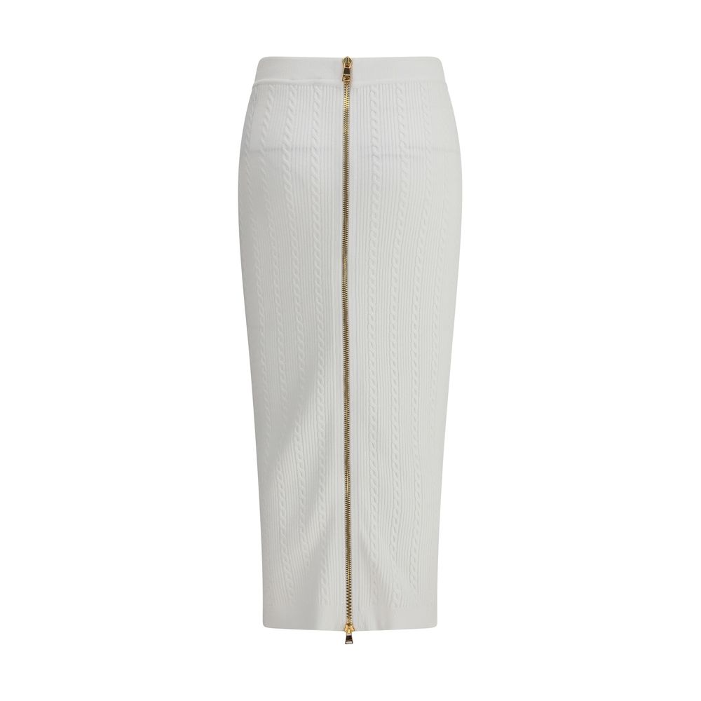 Balmain Knit Midi Skirt Glam Steals