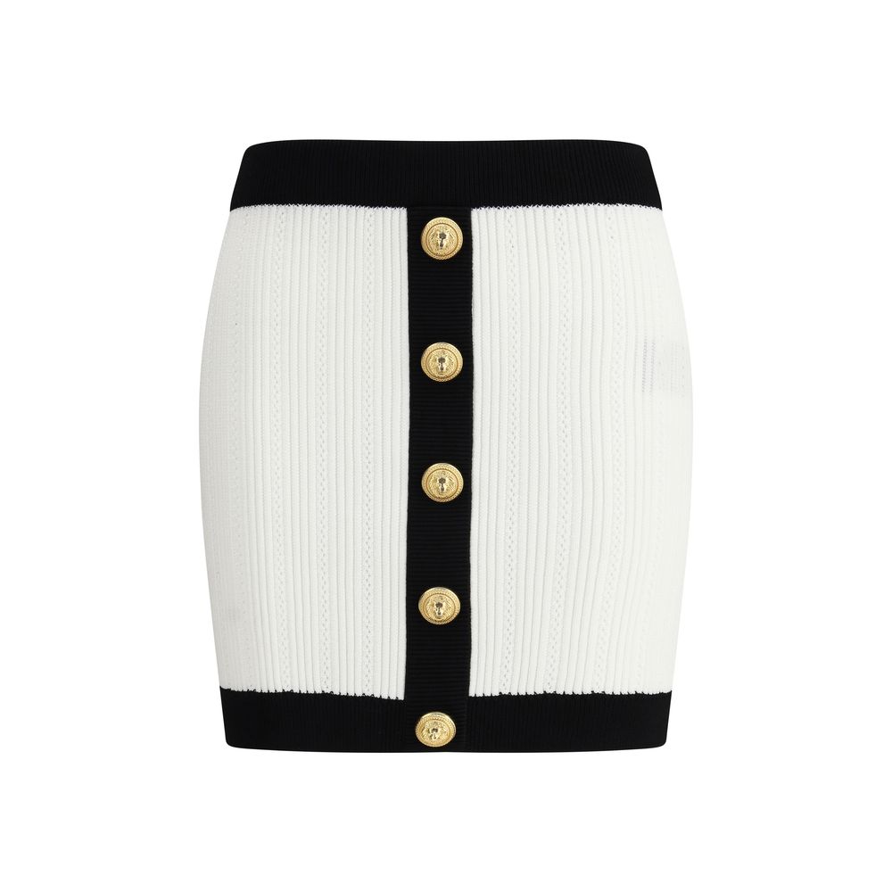 Balmain Knit Mini Skirt Glam Steals