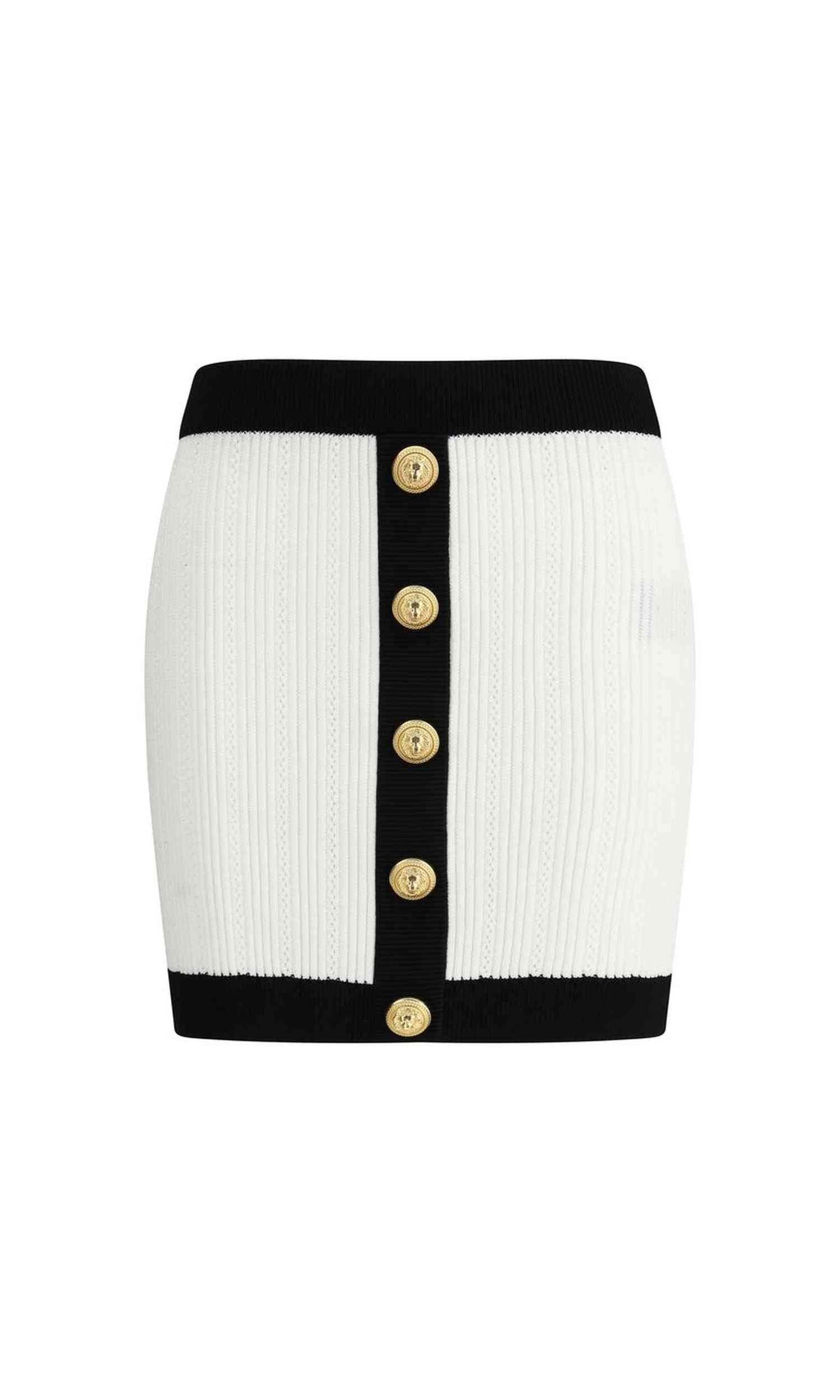 Balmain Knit Mini Skirt Glam Steals