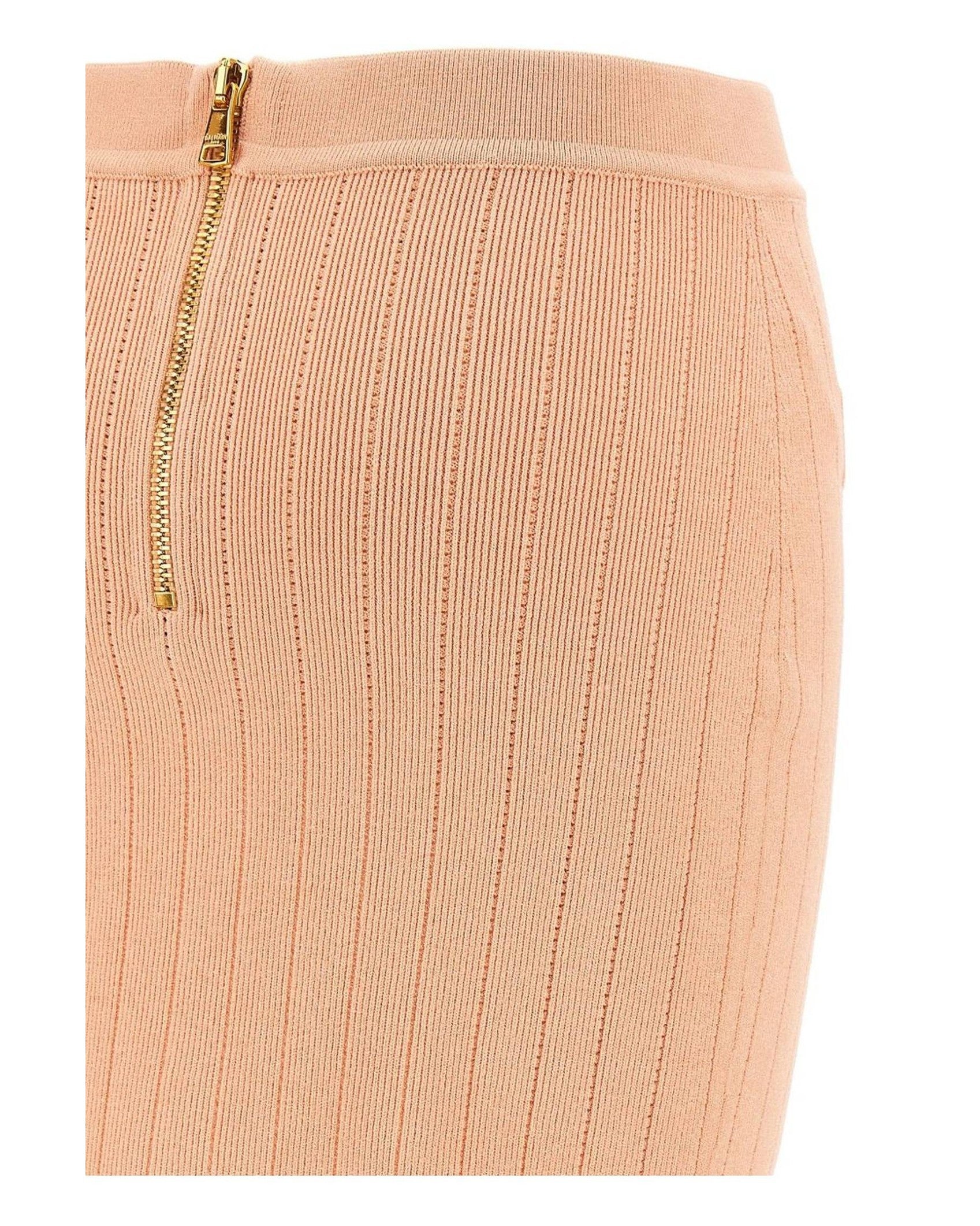 Balmain Knitted Mini Skirt Glam Steals