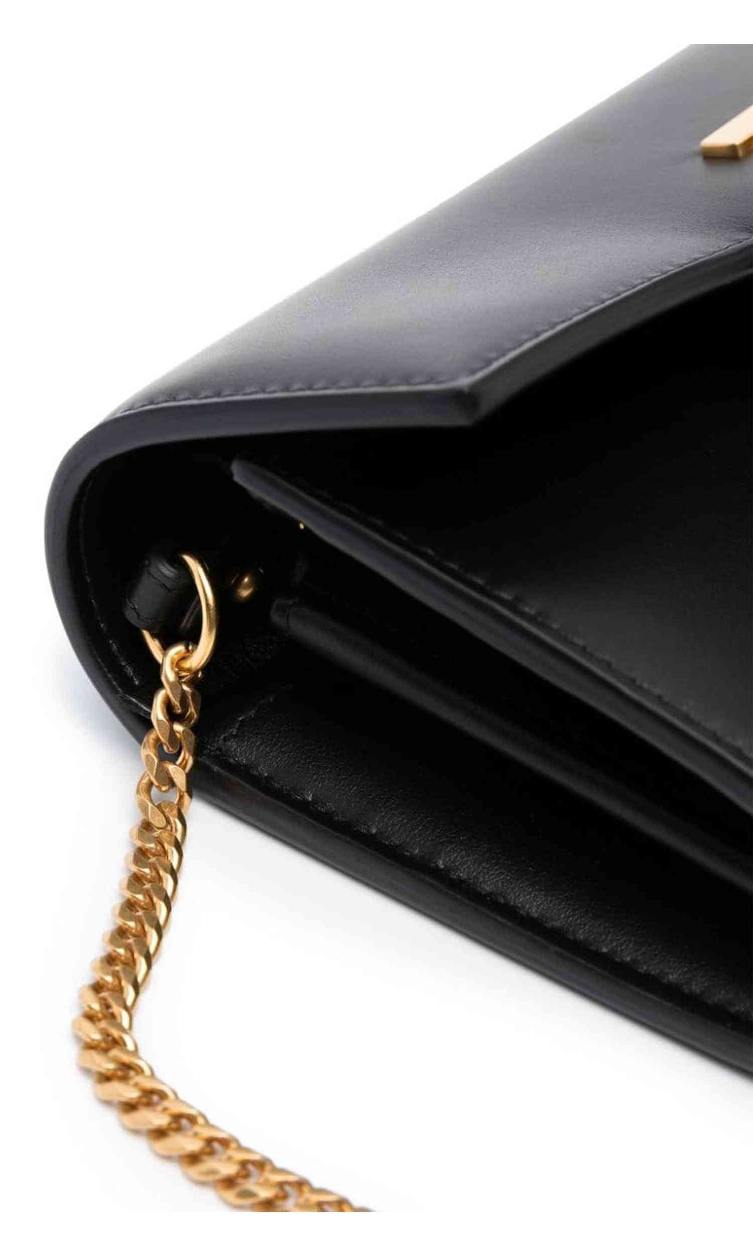 Balmain Leather Logo Plaque Crossbody Bag Glam Steals