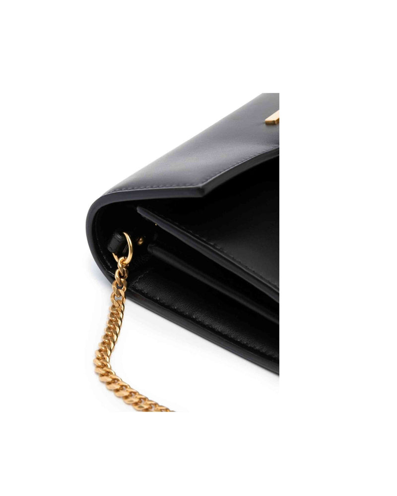 Balmain Leather Logo Plaque Crossbody Bag Glam Steals