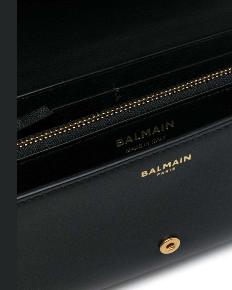 Balmain Leather Logo Plaque Crossbody Bag Glam Steals