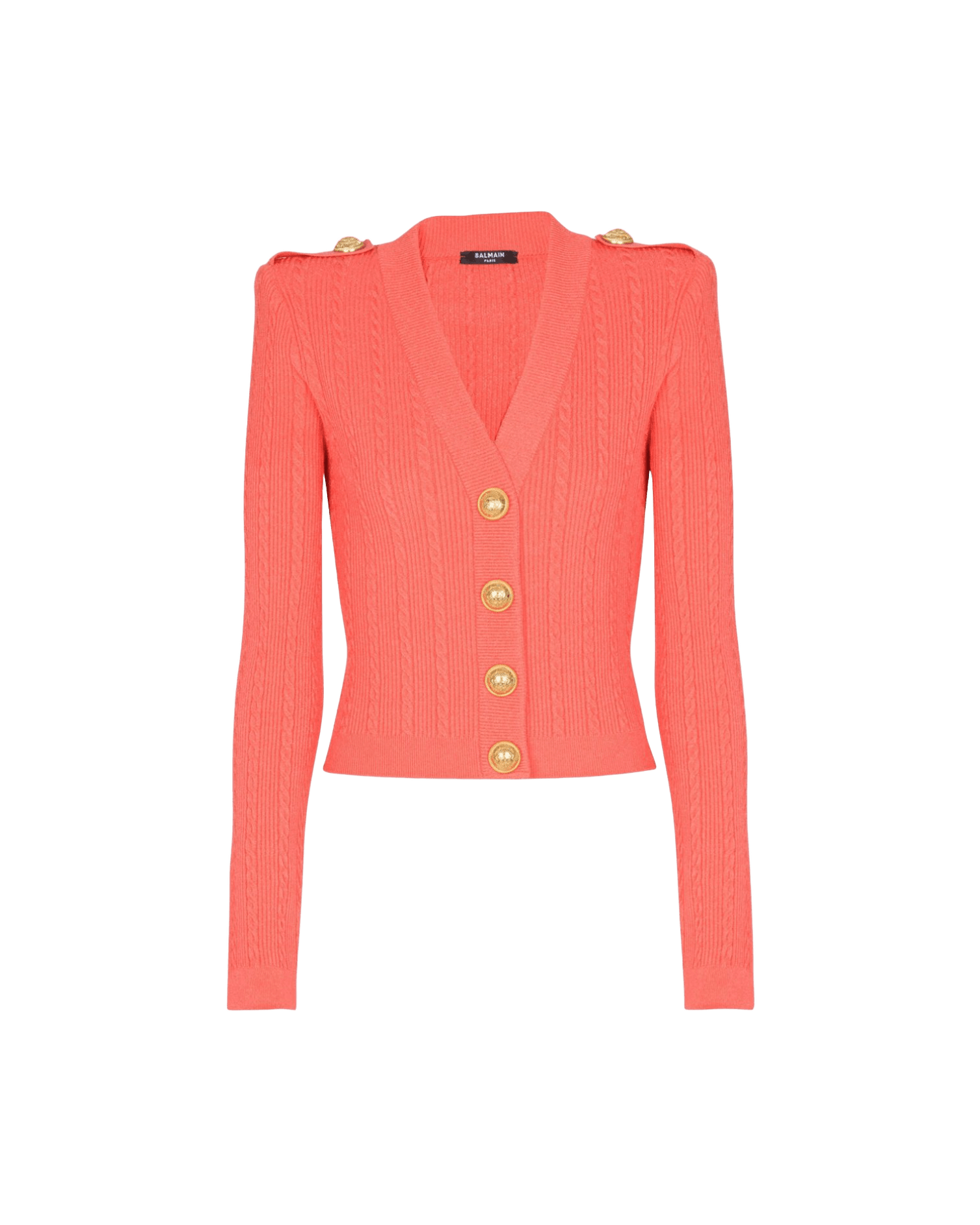 Balmain Long Sleeved Twisted Knit Cardigan Glam Steals