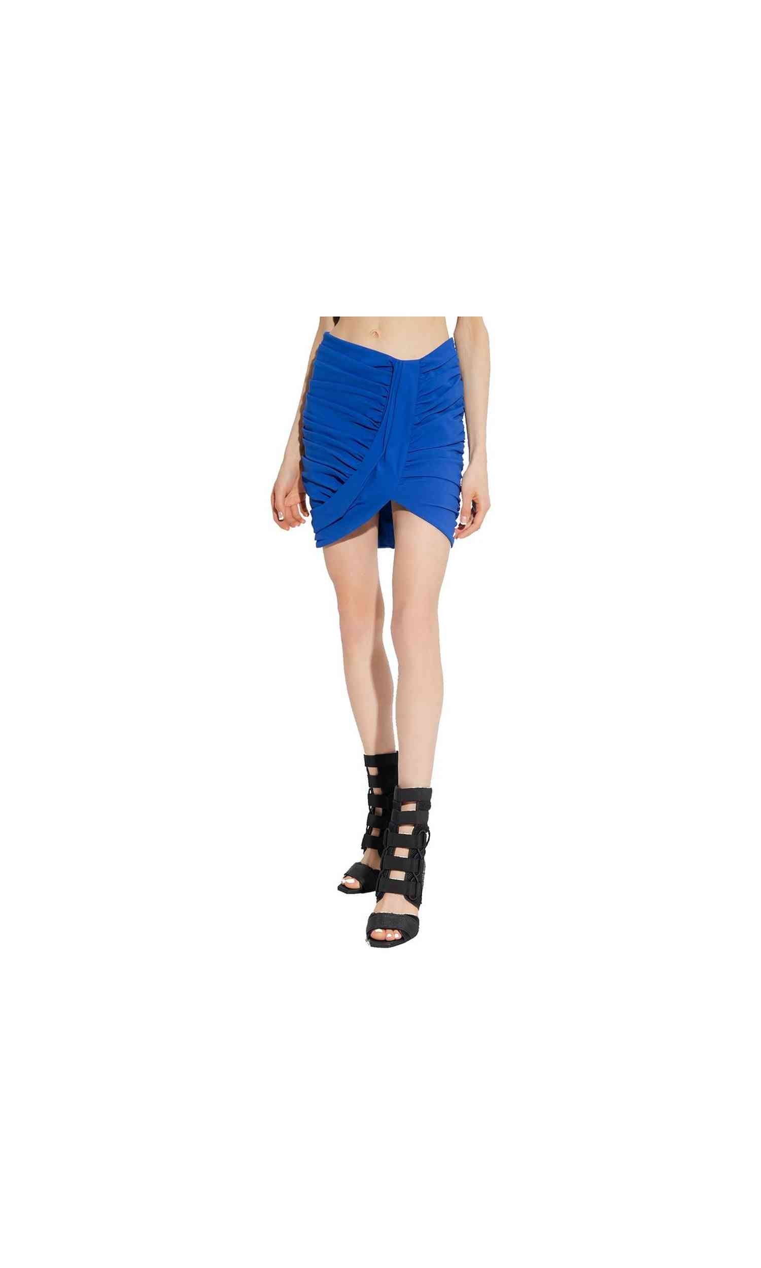 Balmain Mini Draped Skirt Glam Steals