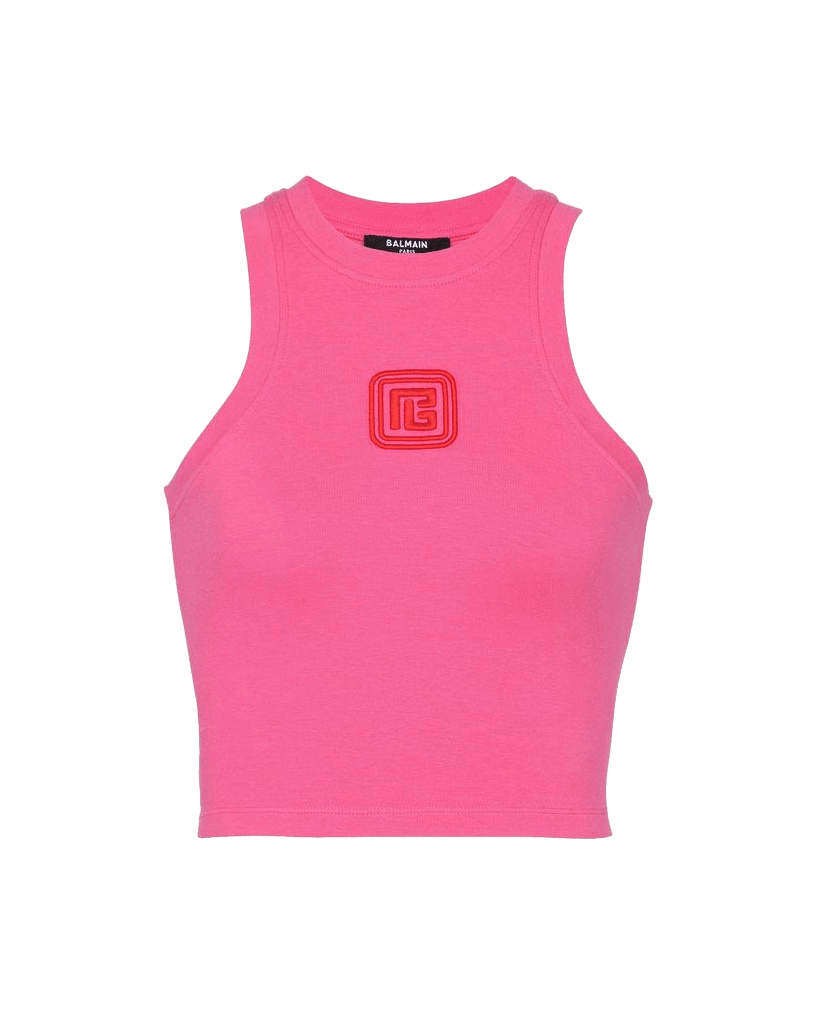 Balmain Multicolor Cotton Tank Top