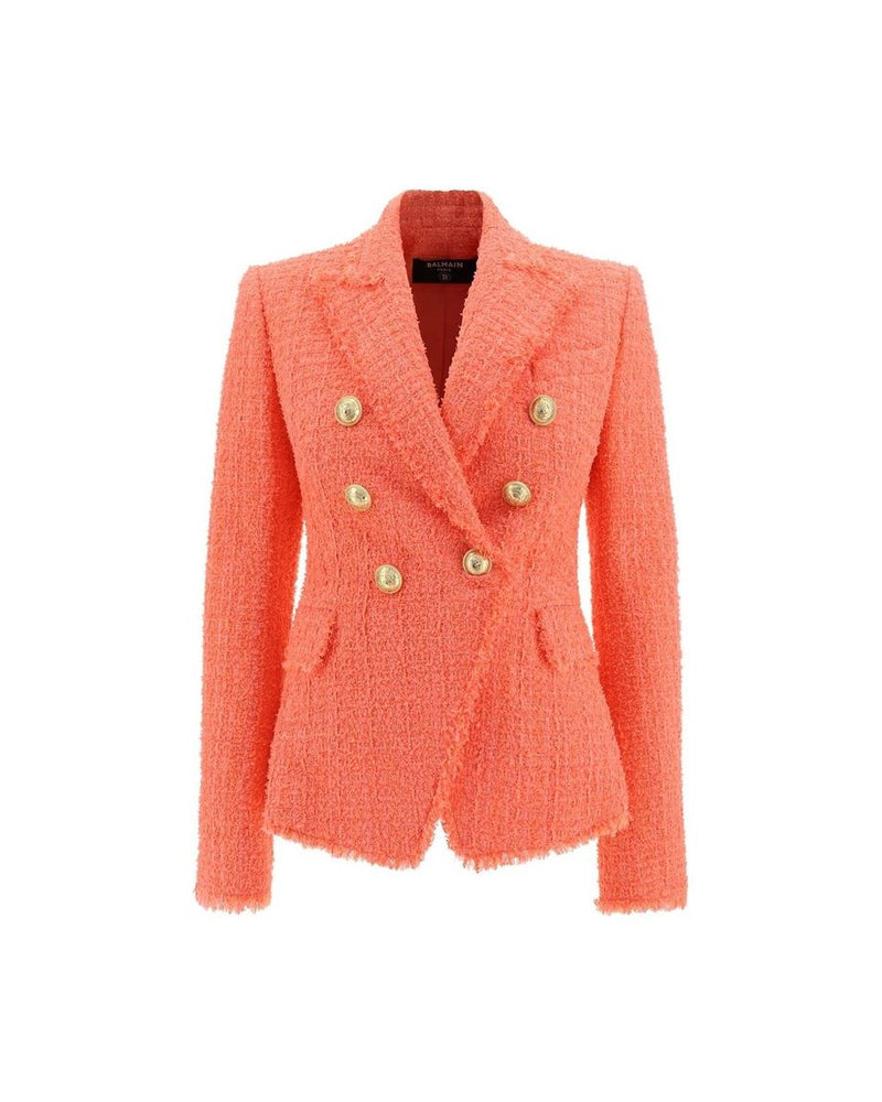 Balmain Orange Cotton Blazer Glam Steals