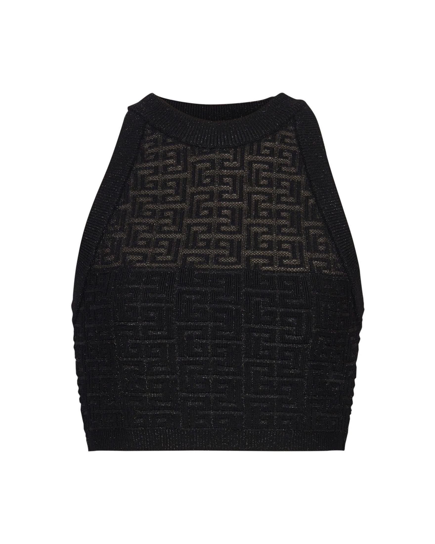 Balmain Pb Labyrinth Knit Top Glam Steals