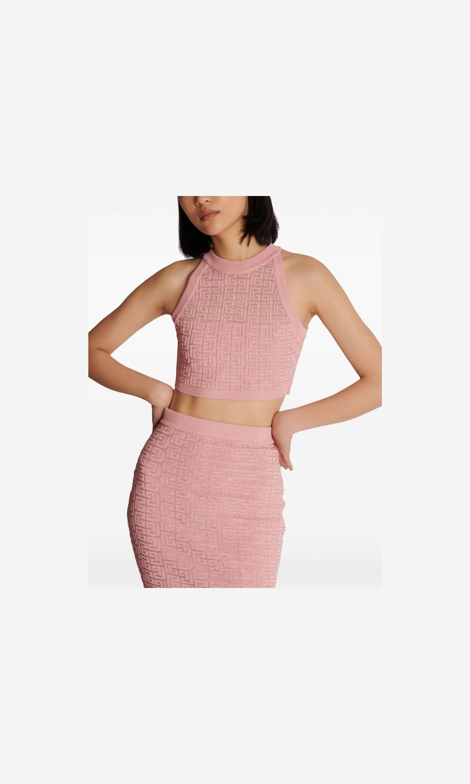 Balmain Pb Labyrinth Knit Top Glam Steals