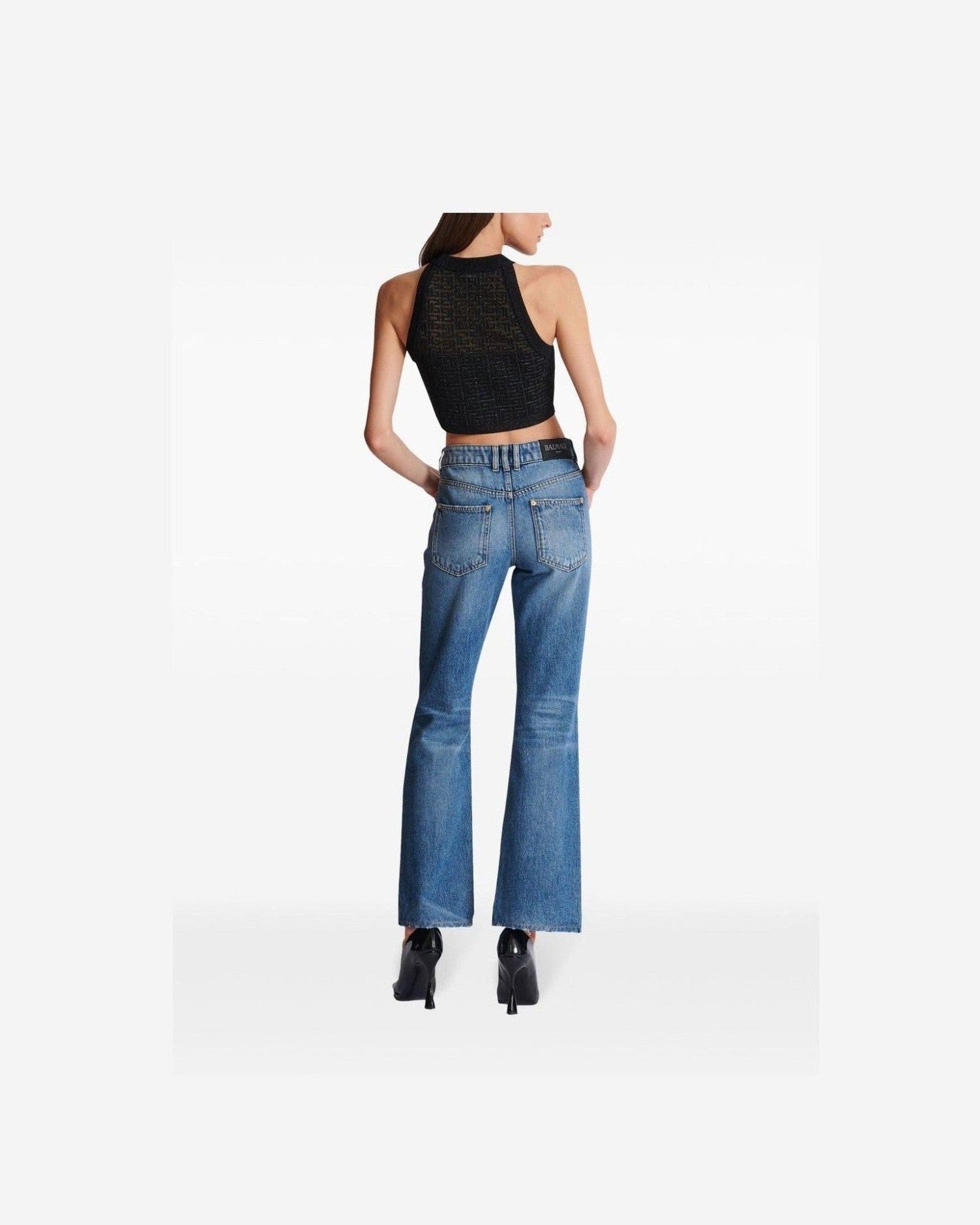 Balmain Pb Labyrinth Knit Top Glam Steals