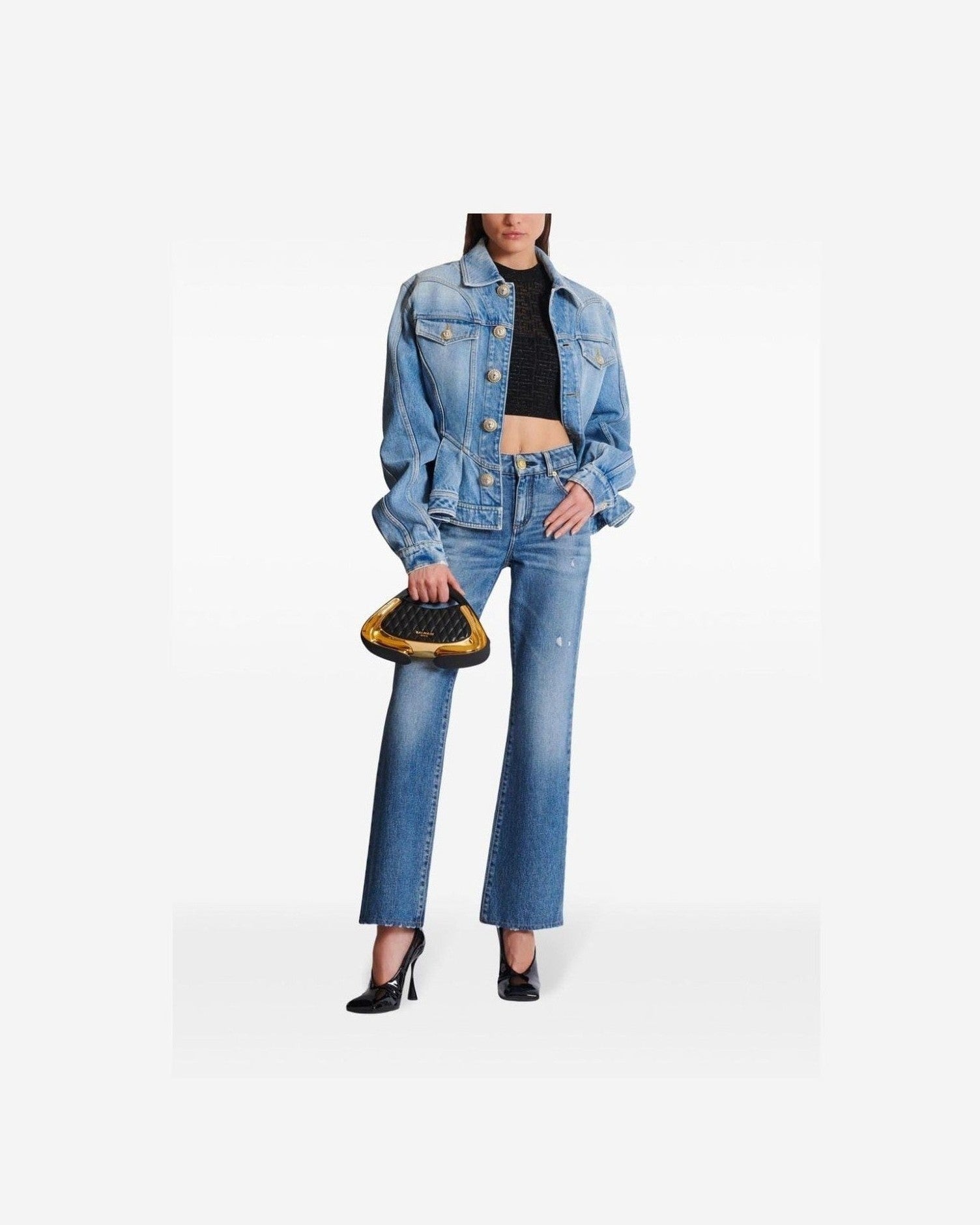 Balmain Pb Labyrinth Knit Top Glam Steals