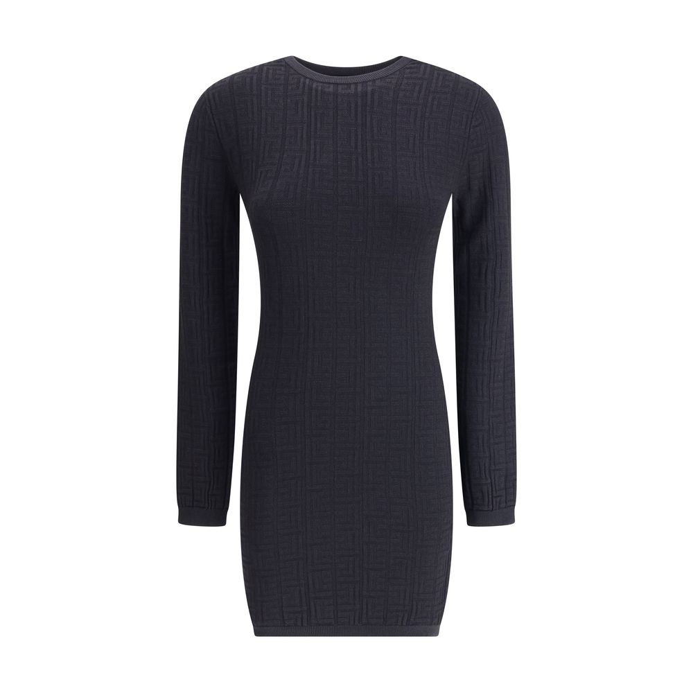 Balmain Pb Patterned Short Dress Glam Steals