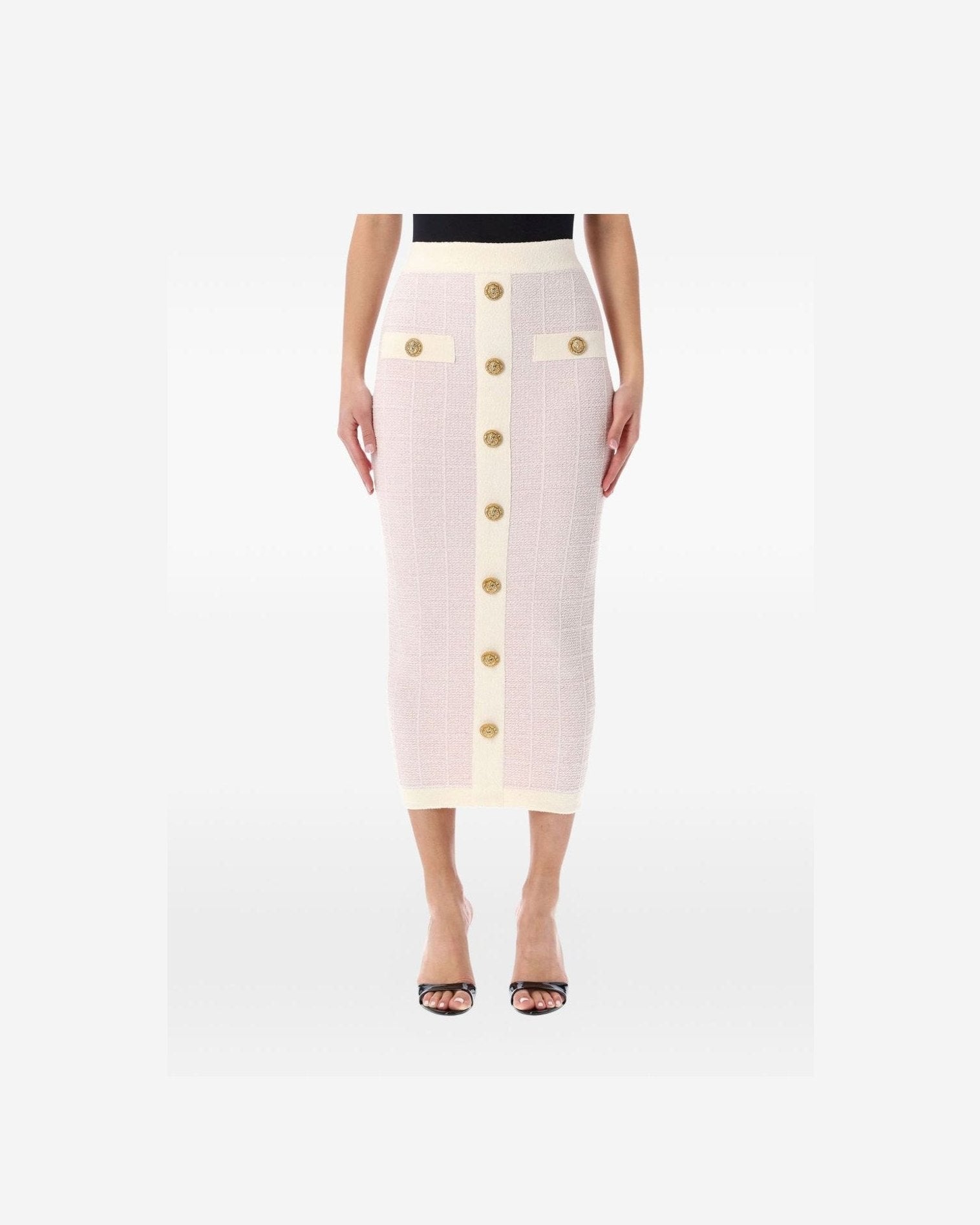 Balmain Pink Skirt Glam Steals