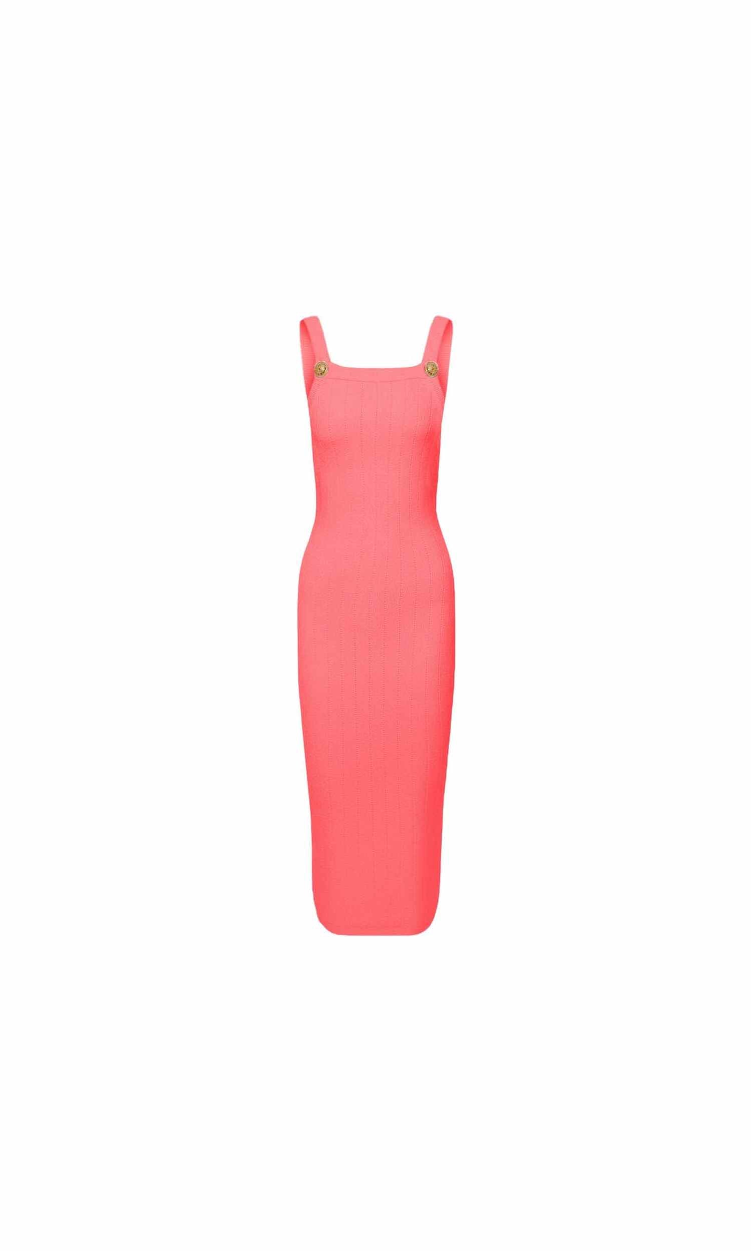 Balmain Pink Viscose Dress Glam Steals