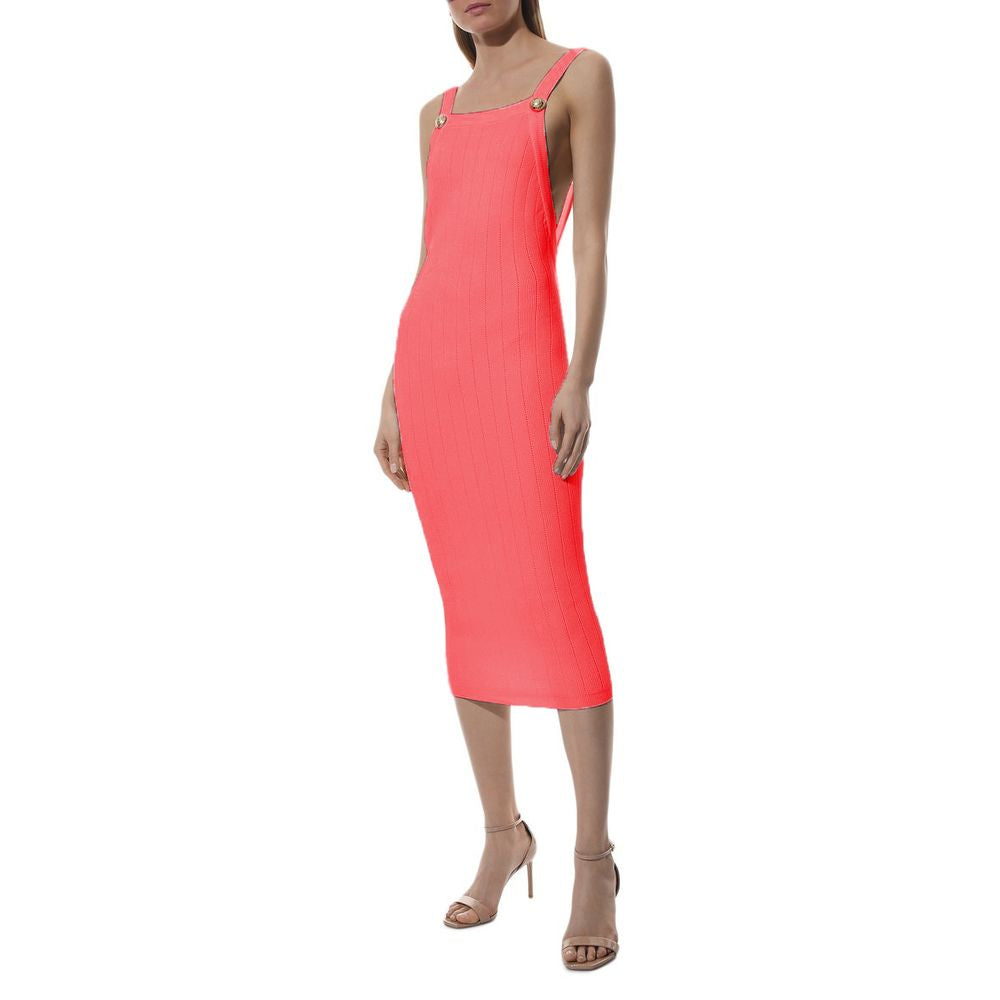 Balmain Pink Viscose Dress Glam Steals