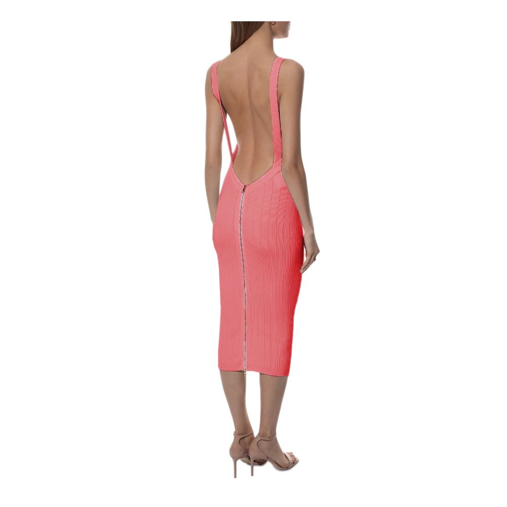 Balmain Pink Viscose Dress Glam Steals