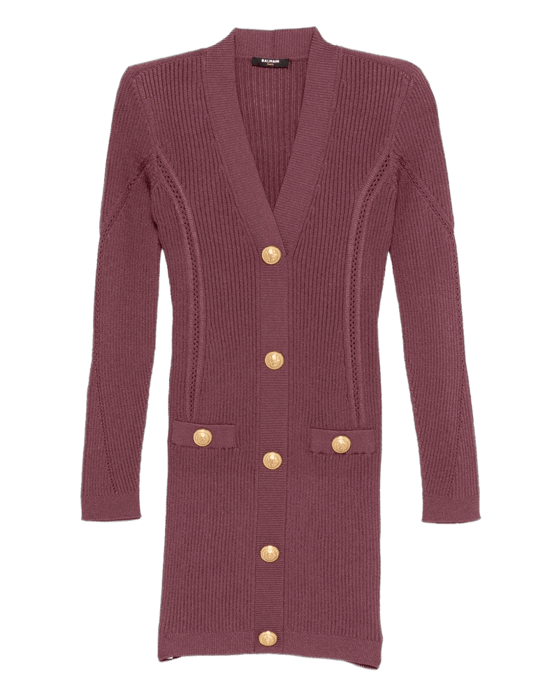 Balmain Dress Purple Glam Steals